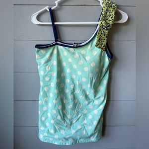 Lime ricki swim top